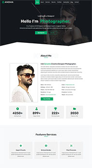 创意个人介绍主页HTML5模板