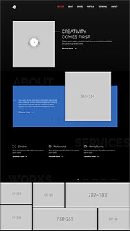 黑色炫酷个人摄影师网站模板