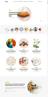 简洁个人图文博客HTML5模板