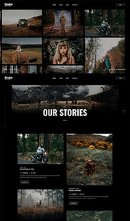 创意图片摄影作品集网页模板