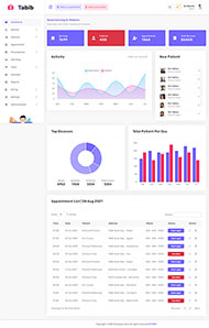 医院患者OA管理系统HTML5模板