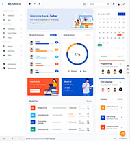 教育课程后台数据网站模板