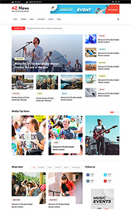 白色简洁新闻资讯网站模板