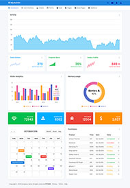 后台数据统计分析平台模板