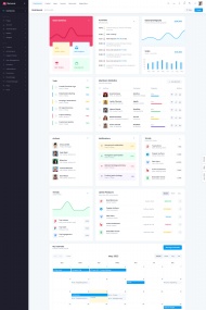 后台数据仪表盘网页模板