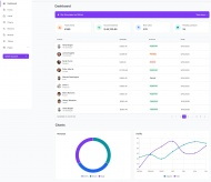 后台数据分类分析网站模板