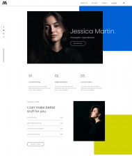 摄影师数字营销师简历网站模板