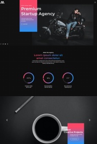 高级创业服务机构HTML5网站模板