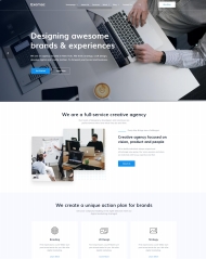 企业服务创意机构网站模板