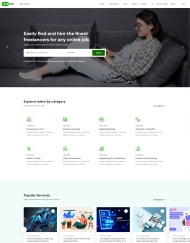 HTML5在线应聘招聘服务网站模板