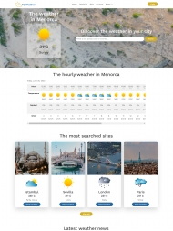 HTML5城市天气预报服务网站模板
