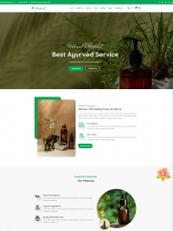 有机草药产品宣传网站模板