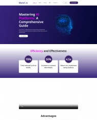 人工智能服务平台网站模板