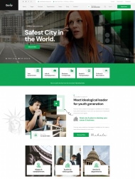 国外城市宣传网站响应式模板