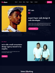 网页设计开发师个人作品