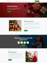 响应式圣诞主题宣传网站