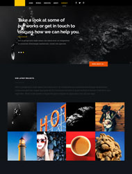 黑色海洋探索网页模板