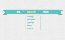 css3花边绿色导航 css3花边绿色导航网页特效