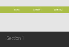 jQuery粘性滚动导航栏 jQuery粘性滚动导航栏网页特