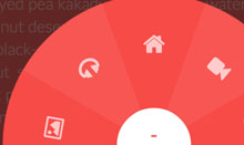 CSS3实现圆形悬浮导航