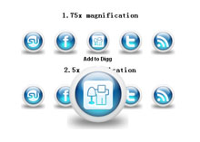 jQuery图标导航插件imgbubbles