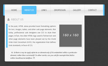 jQuery水晶样式下拉导航