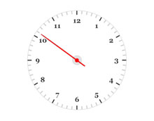 css3动画原理制做的指针时钟