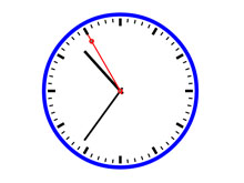 获取本地时间的Html5时钟特效