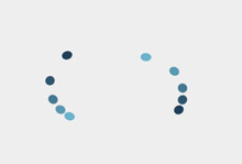 CSS3小球循环转圈加载特效