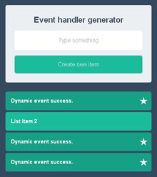 jQuery创建动态事件 jQuery创建动态事件代码下载