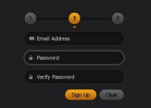 CSS3分步注册表单 CSS3分步注册表单代码下载