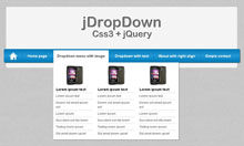 jDropDown下拉菜单 jDropDown下拉菜单网页特效