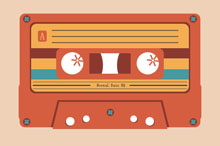 纯CSS3实现超酷的磁带动画