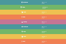 CSS3菜单悬停滑动效果图片