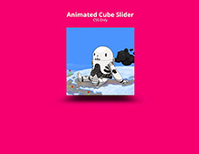 纯css3实现3d立方体自动旋转切换效果