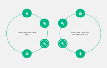 jQuery节点分布圆形循环信息展示