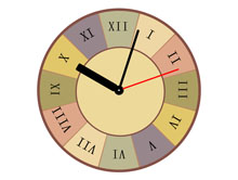 js+css3罗马数字指针时钟代码