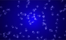 html5 canvas游动的水母特效