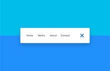 CSS3弹性展开动画导航菜单代码