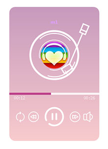 jQuery随身听音乐播放器代