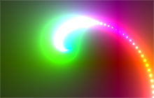 HTML5霓虹灯粒子螺旋动画特效