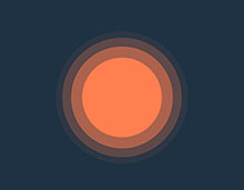 CSS3同心圆波纹信号动画特效