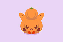 CSS3万圣节卡通动态南瓜特效