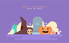 CSS3万圣节快乐场景动画特效