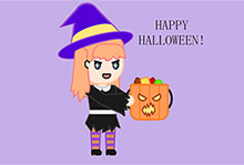 纯CSS万圣节女巫和南瓜特效