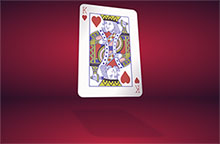 HTML5红心K扑克牌翻转特效