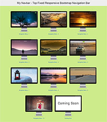 20款顶部固定响应式导航菜