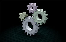 卡通3D齿轮转动CSS3特效