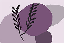 HTML5鼠标点击生成单色植物图片