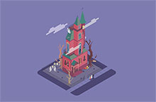 CSS3实现万圣节城堡动画特效